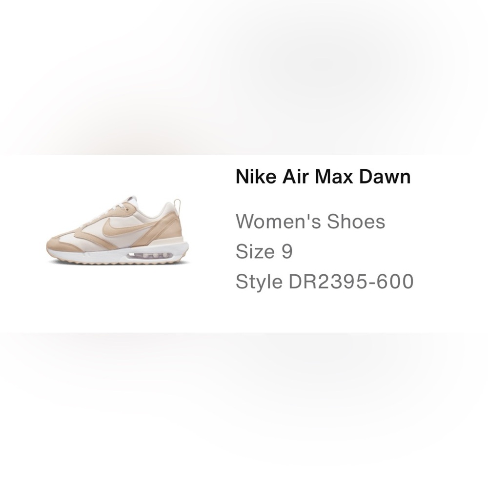 Women’s Nike Dawn Size 9. Worn several times. In great condition.